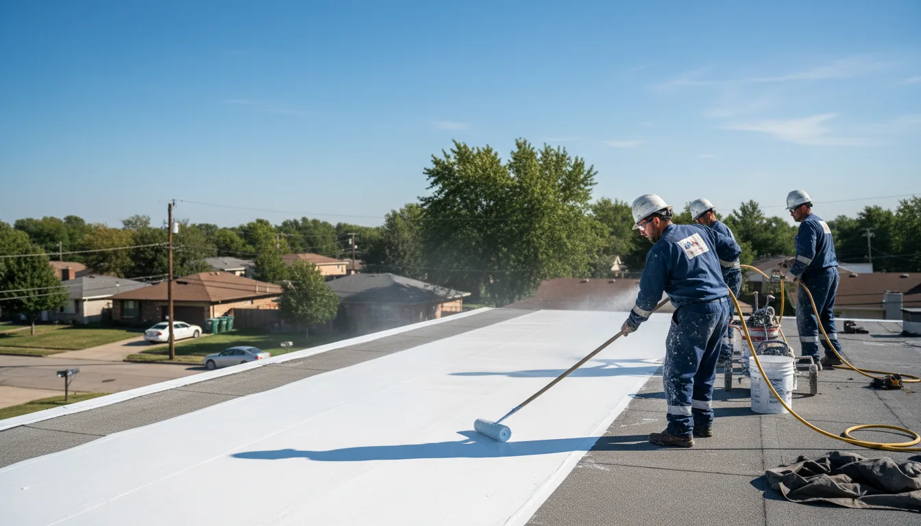 Commercial roof coating in Arcadia, LA near me